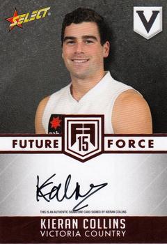 2015 Select Future Force - Red Signatures #FFRS15 Kieran Collins Front